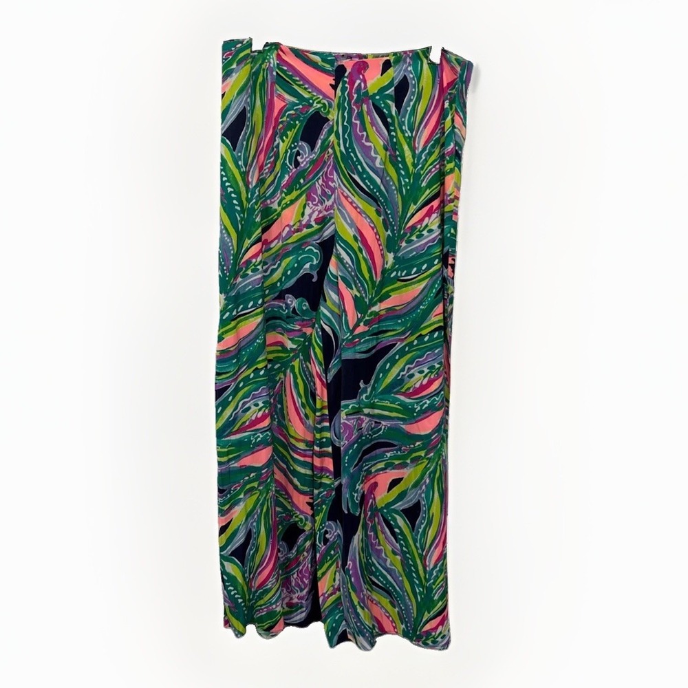 Lilly Pulitzer Braylen Wide Leg Palazzo Pants Dont Leave Me Hanging Multi 4